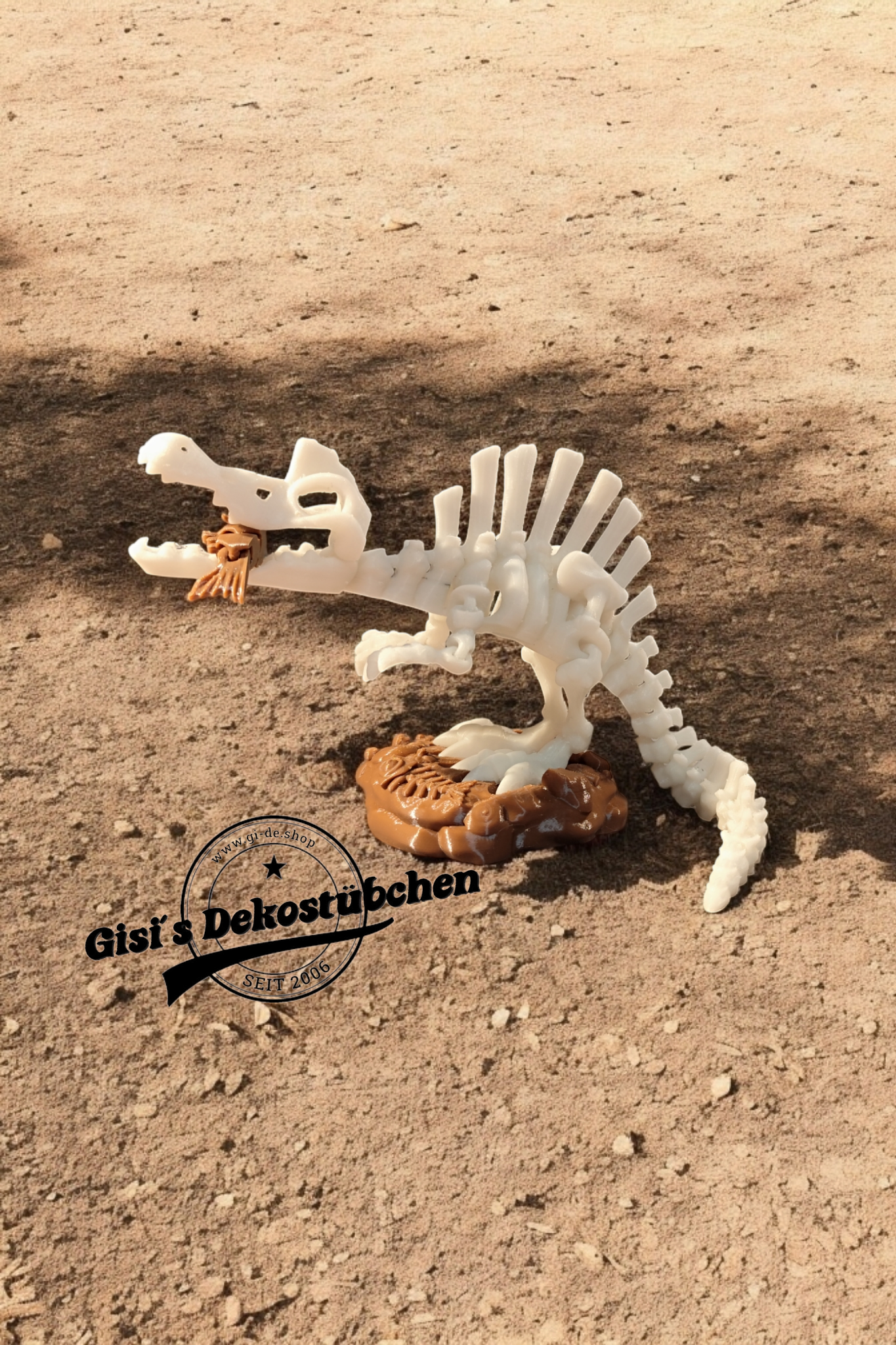 Skelett Spinosaurus - Bewegliche 3D Dino Figur | Gelenkiges Dinosaurier Spielzeug
