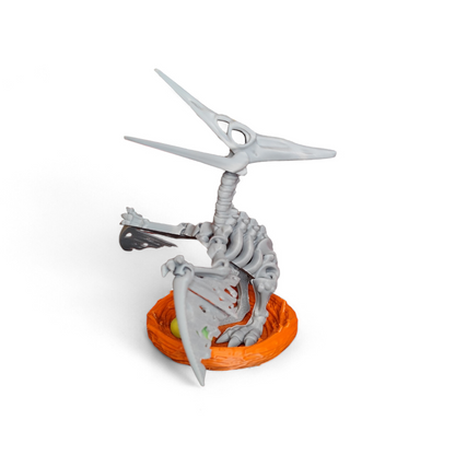 Skelett Pteranodon mit Nest und Eiern 3D