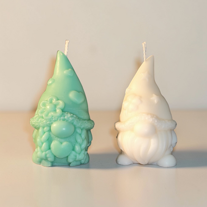 Frühlingswichtel Kerze aus Sojawachs – Mädchen oder Junge – Wunschfarbe & Duft