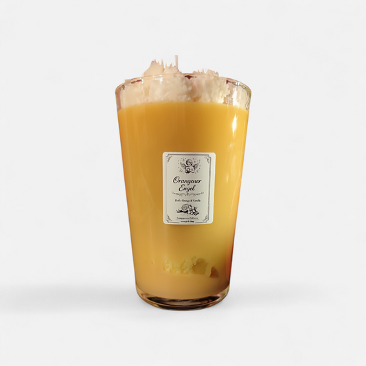 Sojawachskerze „Orangener Engel“ – Duft Orange & Vanille