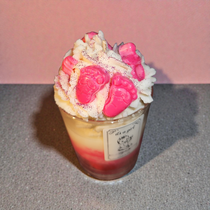 Sojawachskerze zur Geburt – „It’s a Girl“ oder „It’s a Boy“ Geschenkkerze