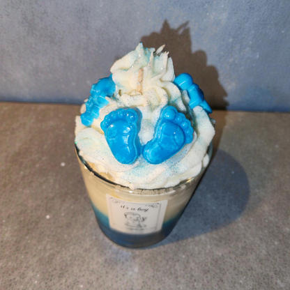 Sojawachskerze zur Geburt – „It’s a Girl“ oder „It’s a Boy“ Geschenkkerze