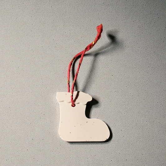 Stiefel, Keramik Weihnachten, Christbaumschmuck, Wohndeko