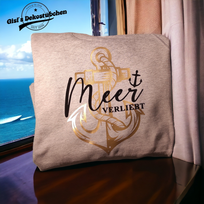 Sweatshirt Jacke Meer verliebt Damen
