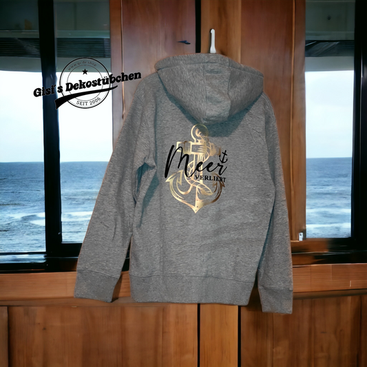 Sweatshirt Jacke Meer verliebt Damen