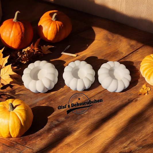 Teelichthalter Kürbis - Herbstdekoration