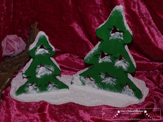 Teelichthalter - Tannenbäumchen