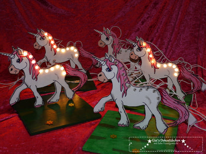 Tischlampe Einhorn mit LED