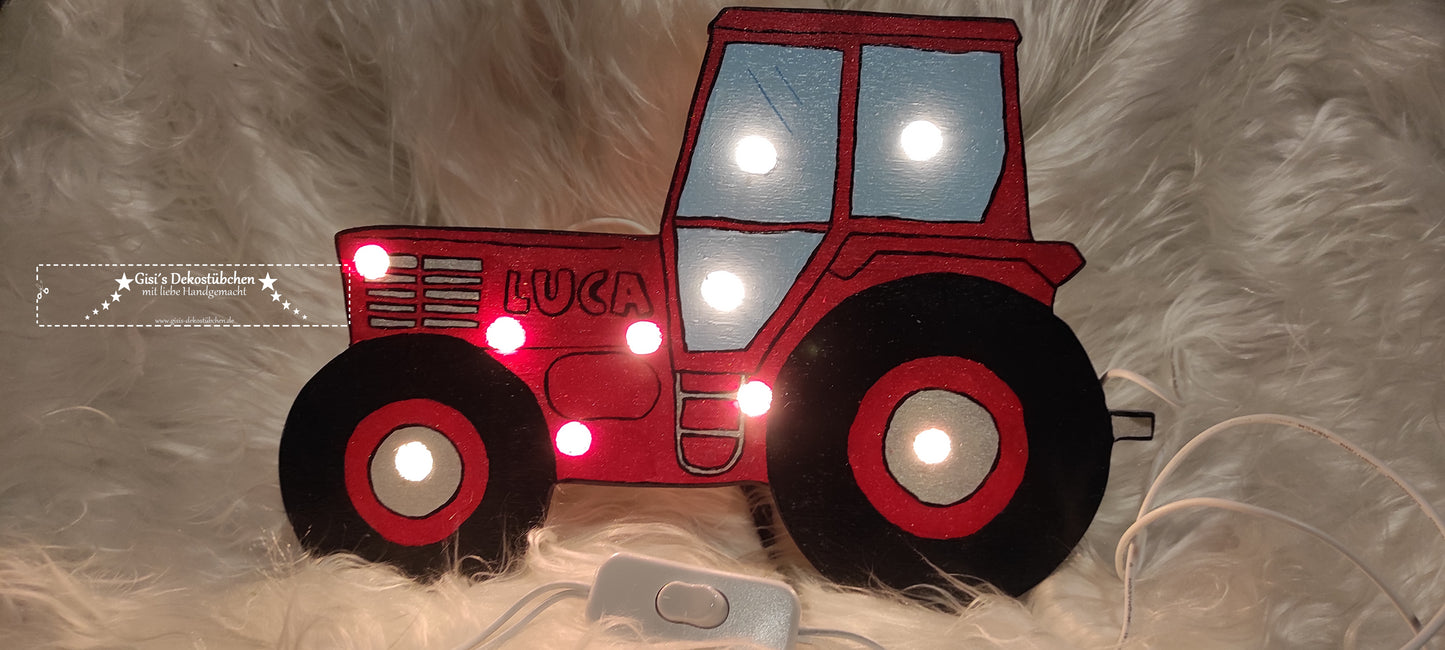 Traktor Wandlampe Schlummerlicht mit LED