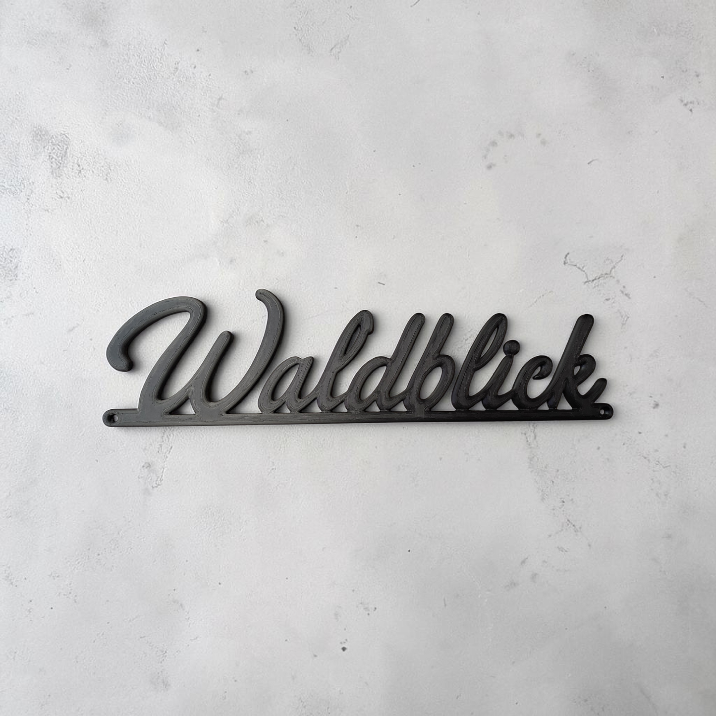 STL Datei Türschild „Waldblick“