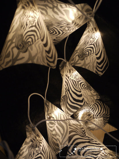 UNIKAT zauberhafte Lichterkette süßes Zebra NEU mit LED