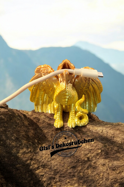 USB-Kabelhalter Drache