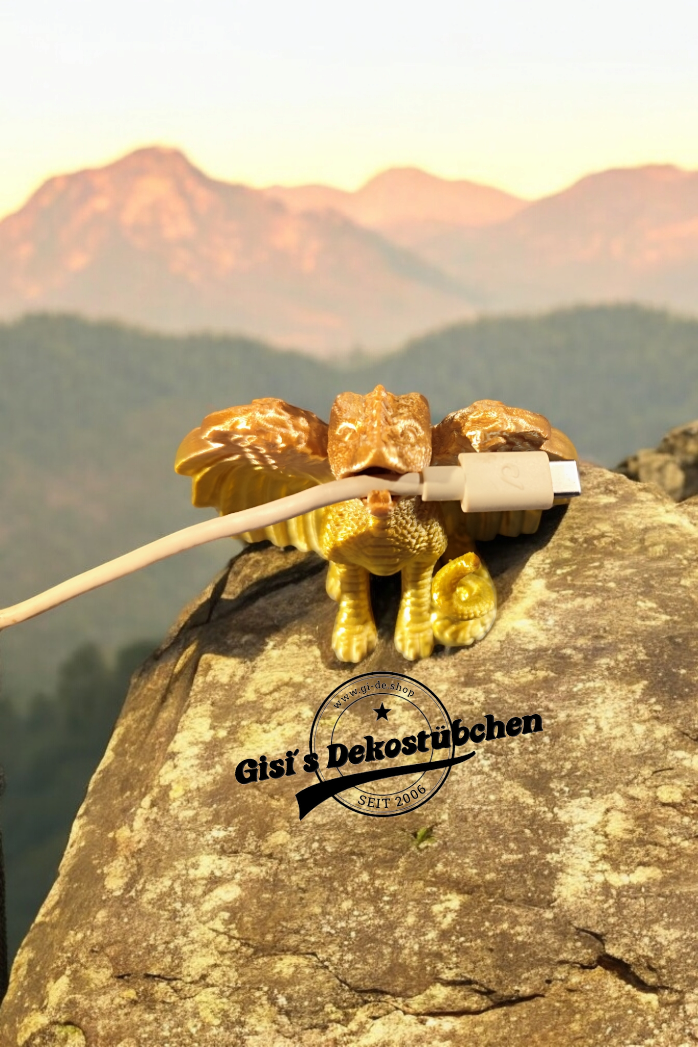 USB-Kabelhalter Drache