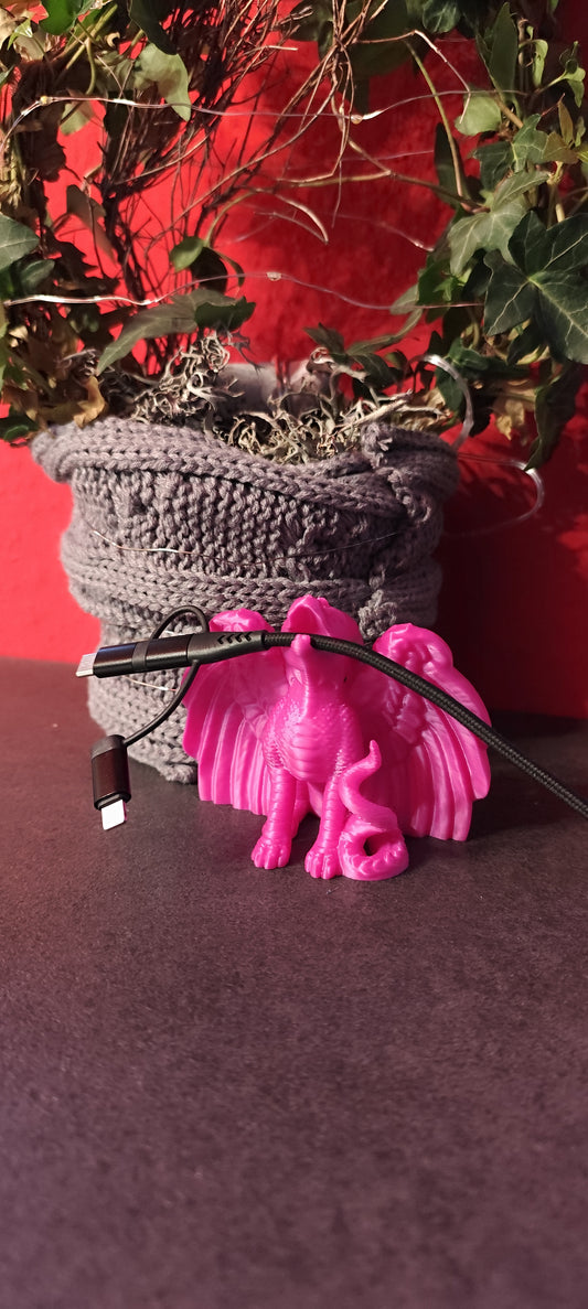 USB-Kabelhalter Drache
