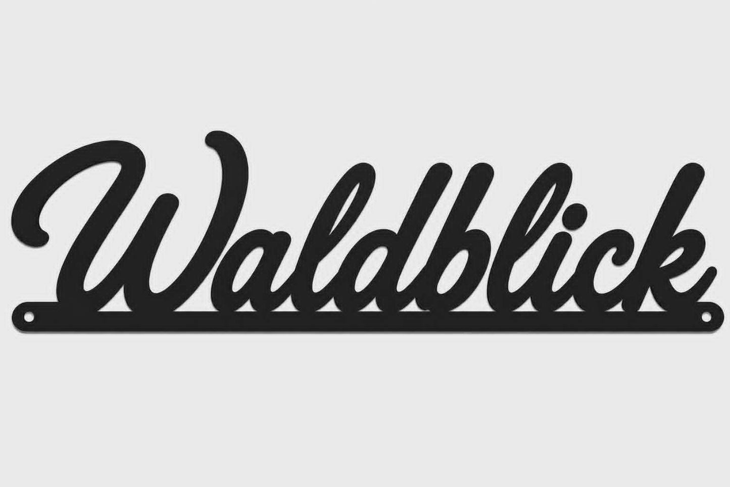 STL Datei Türschild „Waldblick“