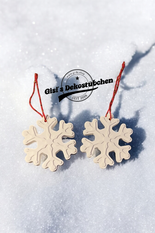Weihnachtsbaumanhänger Schneeflocken