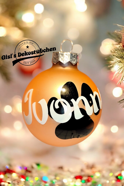 personalisiert mit Namen Christbaumkugeln