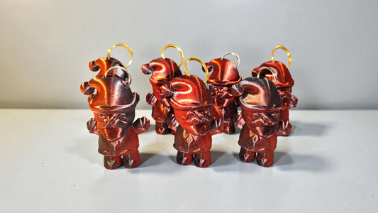 Weihnachtsmann Fidget Spielzeug 3D Gedruckt Schlüsselanhänger Fidget Taschenanhänger