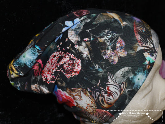 Wende Beanie Wunschgröße KU 46- 56 ❤Totenköpfe