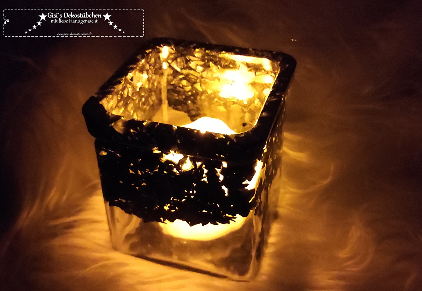 Windlicht Resin Teelichthalter Valentinstag