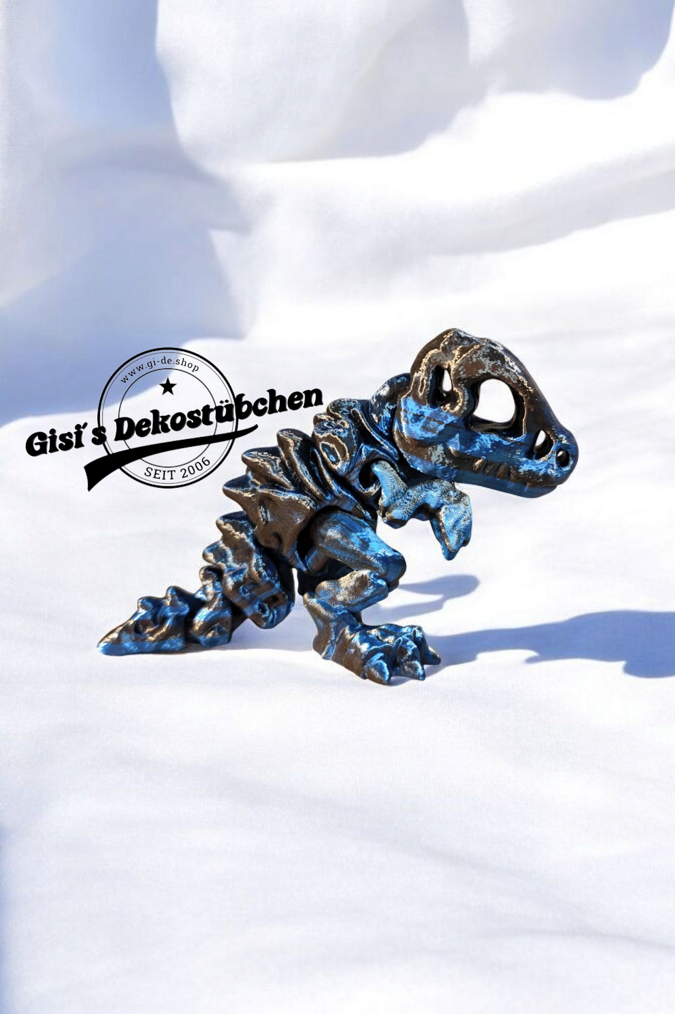 Winziges Skelett eines T-Rex Fidget Deko