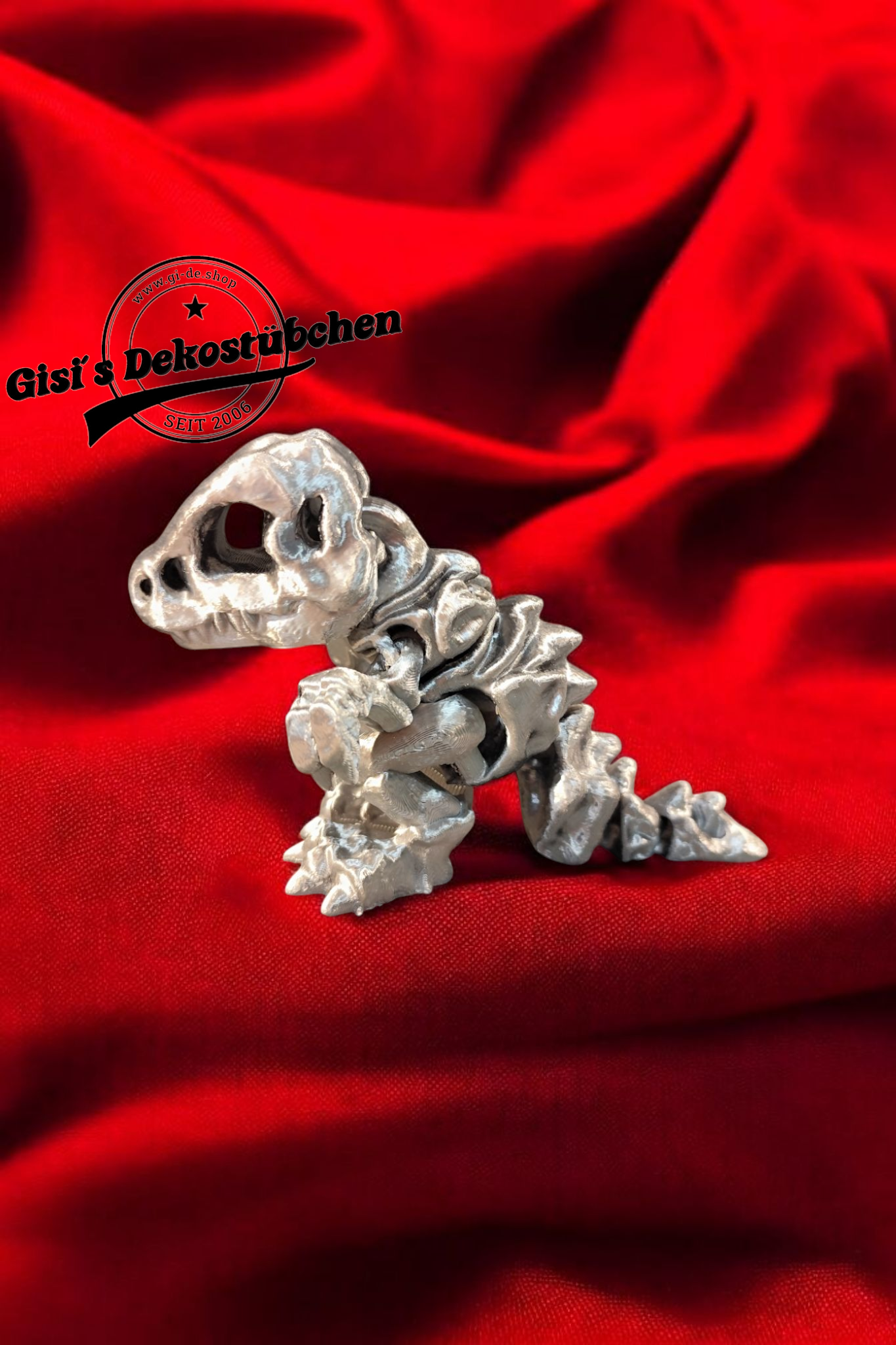 Winziges Skelett eines T-Rex Fidget Deko
