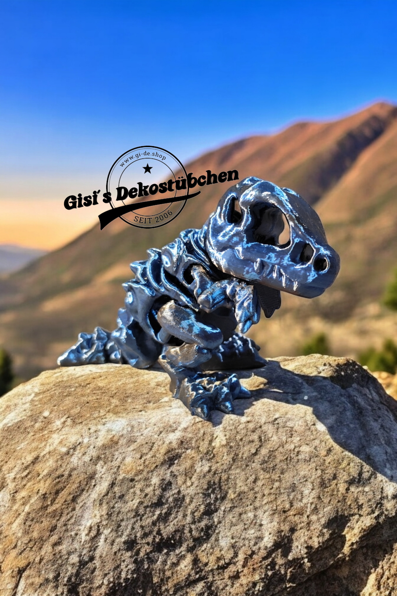 Winziges Skelett eines T-Rex Fidget Deko