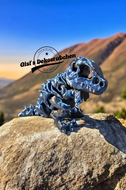Winziges Skelett eines T-Rex Fidget Deko