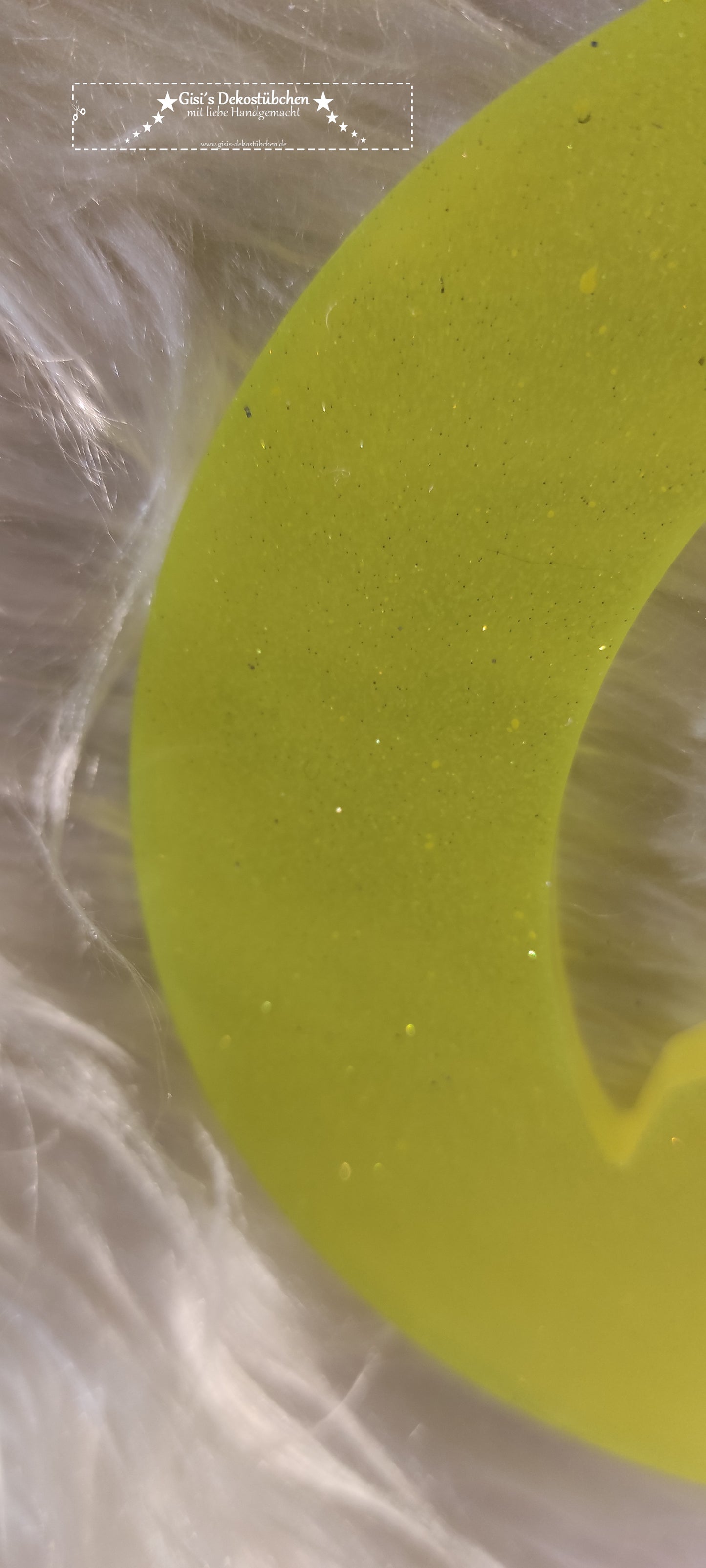 Wolf Mond Dekoration Resin Wunschfarbe