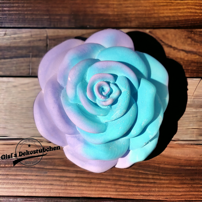 Wunderschöne Keramik Rose in Pastellfarben