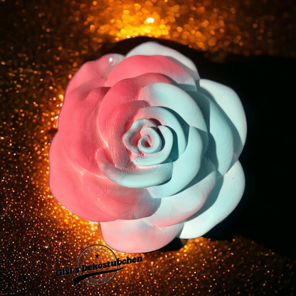 Wunderschöne Keramik Rose in Pastellfarben