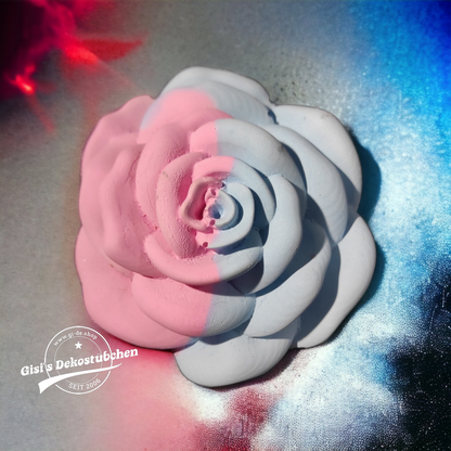 Wunderschöne Keramik Rose in Pastellfarben