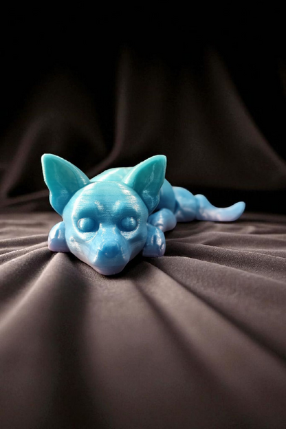 XL Flexi Chihuahua 3D-Druck – bewegliche Hund Figur aus PLA – ca. 22 cm – Wunschfarbe wählbar
