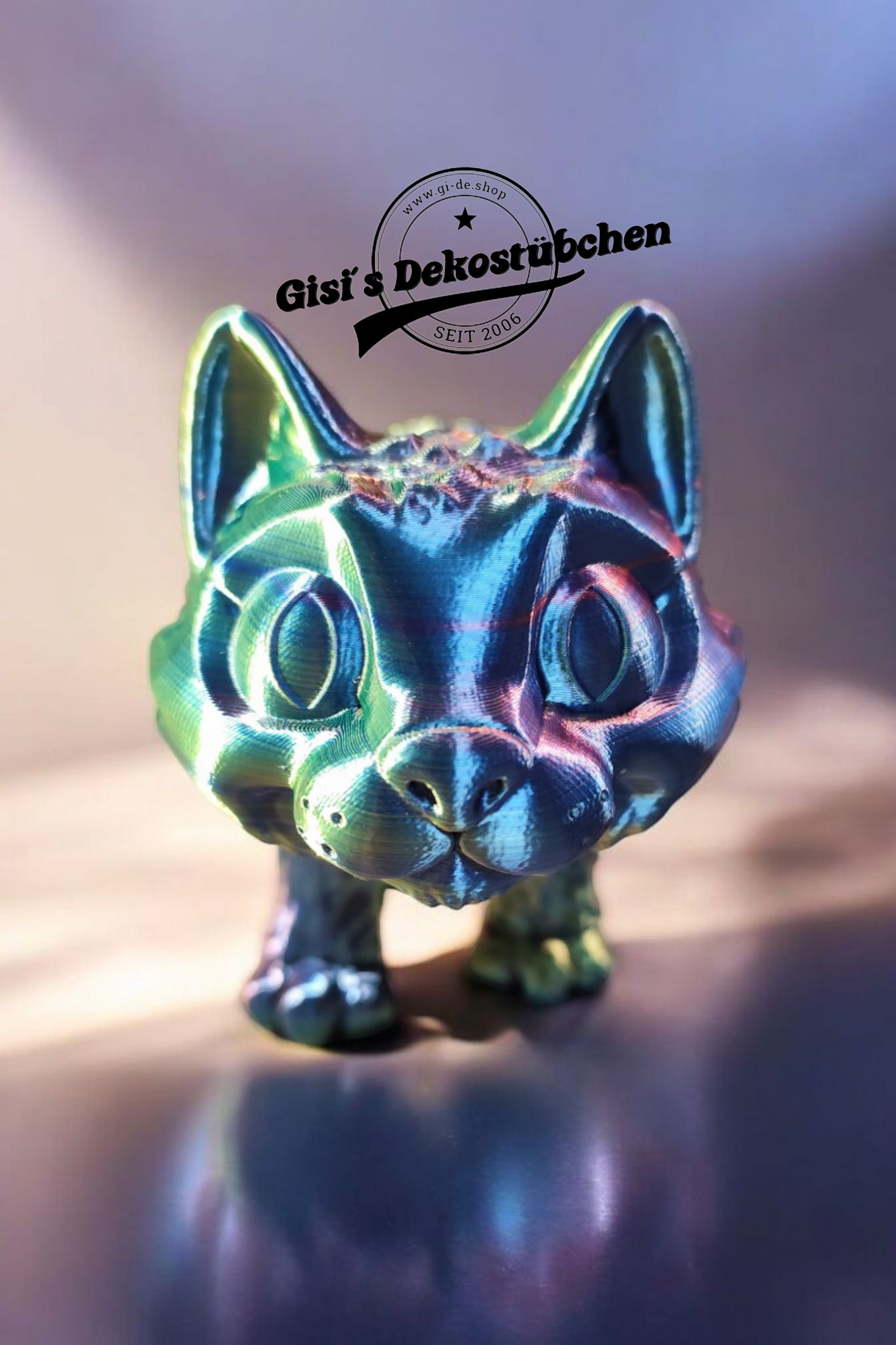 XXL 3D Katze in Wunschfarbe
