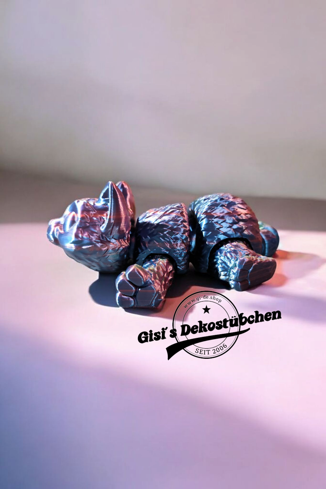 XXL 3D Katze in Wunschfarbe