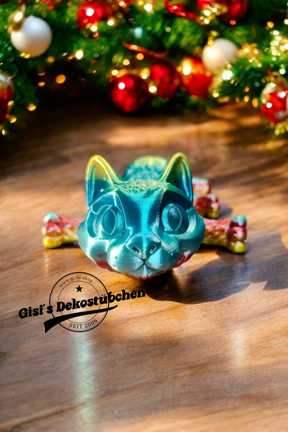 XXL 3D Katze in Wunschfarbe