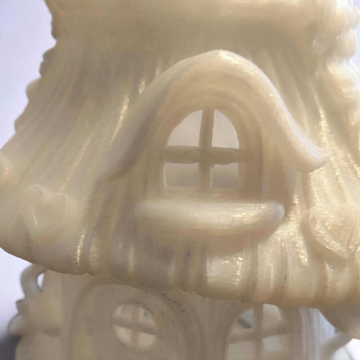 Zauberhaftes Feenhaus mit USB-LED-Beleuchtung – 3D-gedrucktes Lichthaus in Wunschfarbe