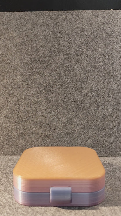 Tic Tac Toe Reisespiel im Lunchbox-Design  3D-gedruckt  Wunschfarbe