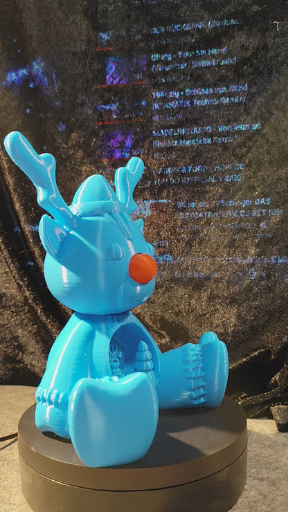 3D Rudolf mit der roten Nase