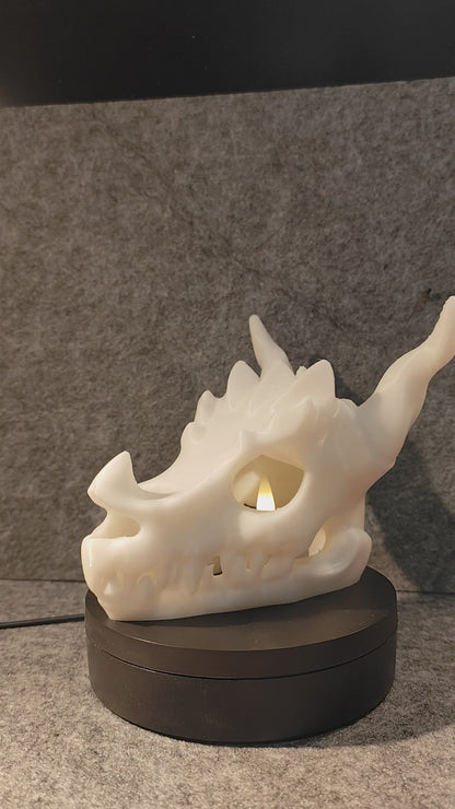 3D Schädel (Teelichthalter)