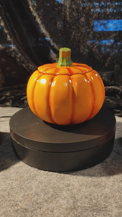 Kürbis Dose mit Deckel Keramik Halloween