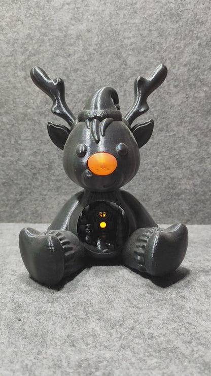 3D Rudolf mit der roten Nase