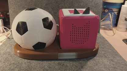 Fußball Nachtlicht für Tonie Box, Ständer für Ladestation und Box, Kinder Zimmer, Geschenk, Deko