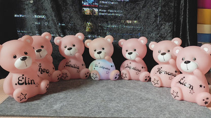 Led Lampe Nachtlicht Bär Teddy mit Namen