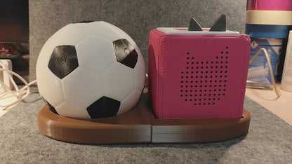 Fußball Nachtlicht für Tonie Box, Ständer für Ladestation und Box, Kinder Zimmer, Geschenk, Deko